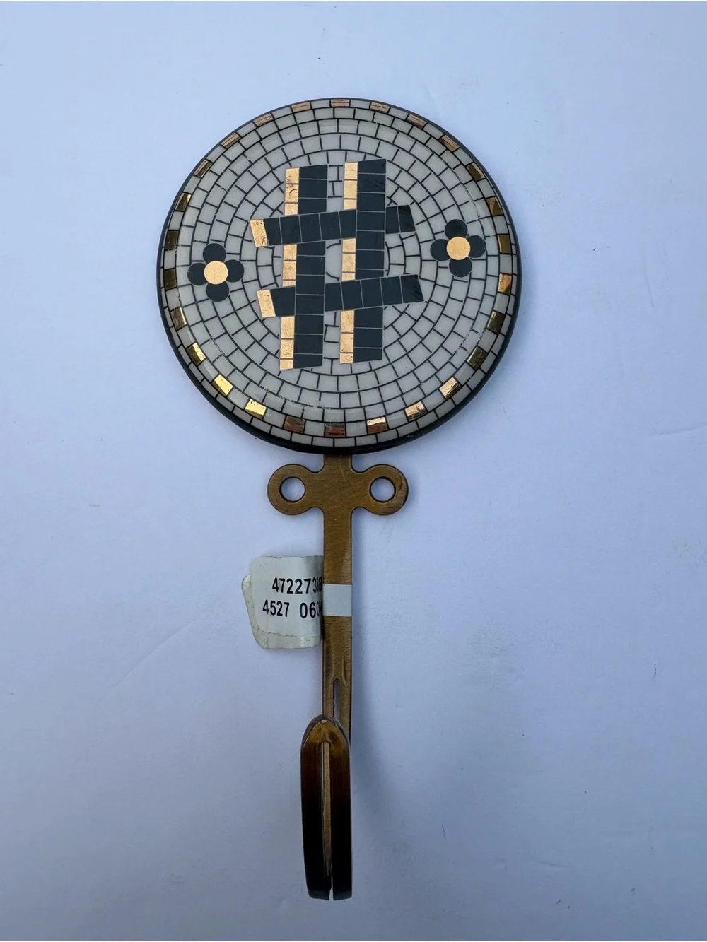 NWOT Bistro Tile Monogram Hook